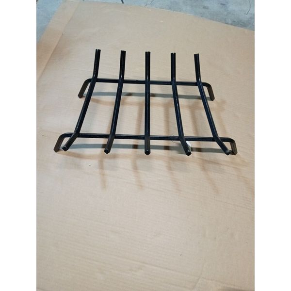 Style Selections Metal Fireplace Grate Black Rack Wood Holder Lowes 23" New