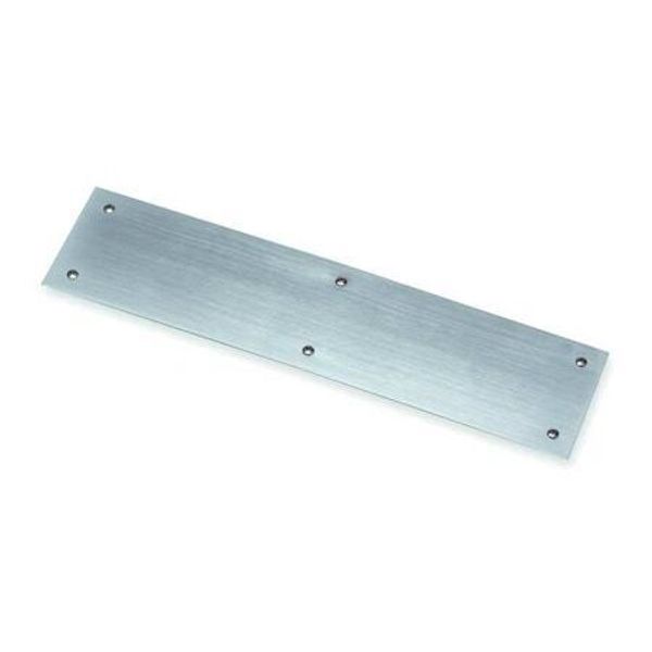 Rockwood 70G.28 Door Push Plate, Aluminum, 20"L X 4"W, 0.05" Proj.