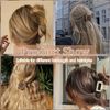 8 Pack Double Row Teeth Hair Clips Small Hair Claw, 1.6" Matte Hair Clips Cute Size Jaw Clips No Slip Hair Clamps hair Accessories for Women Girls