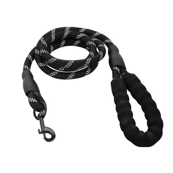 Lil Scoopy dog leash, heavy duty 6 ft, Black leash, and 300 pet wast bags