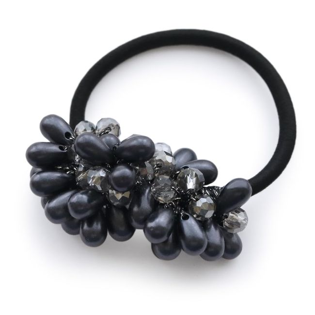 JewelVOX Women's Beads, Drop Beads, Shreddy, Loose Hair Clip, Adult (Navy)