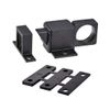 sourcing map Door Bolt Latch, Aluminum Alloy Security Automatic Window Gate Spring Bounce Lock (Black)