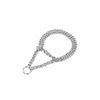 Nobby Chains Choker Two Rows Chrome, 40 cm/ 2.0 mm