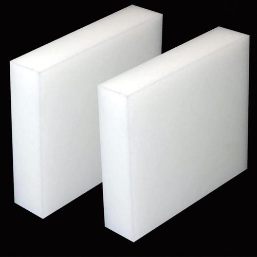 DIYDIYShop 2 Pcs HDPE Plastic Sheet 1 inch Thick,Size 3 x 4 inch,High-Density Polyethylene(HDPE) Plastic Block for Machining,Home Improvements,DIY Projects (White)