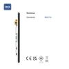 Screwless Flat Plate Matt Black Double Blank Plate