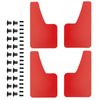 Red Mud Flaps Splash Guards Mudflap Mudguards For Subaru Impreza WRX STI Legacy