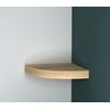 URBNLIVING Floating Wooden Wall Mounting Corner Shelf Display Unit (Oak Effect)