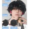 M Grande DY28C Premium Wig, (Created by Top Stylist), 6-Piece Set, Cool, Men's, Wig, Short, Cool, Hair, Natural, Face Shrinking, Full Wig, Red Point