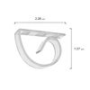 Party Essentials 4 Count Hard Plastic Table Cover Clips, Clear