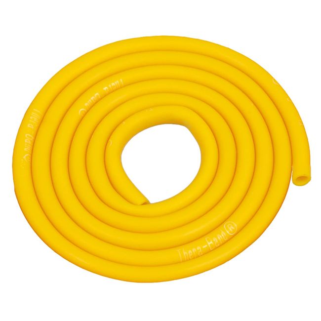 D&M Theraband TTE-11 Theraband Cera Tube, For Beginners, 3.3 ft (1 m), Strength Level -1, Yellow, Manual Included, Diameter 0.3 inches (7.2 mm) x Length 3.3 ft (1 m), Total Body, Training Tube, Stretch, Exercise, Inner Muscles, Rehabilitation, Yellow