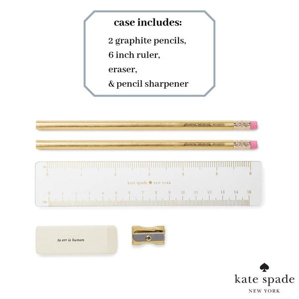 kate spade pencil case with writing instrument kate spade