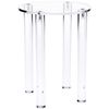 Plymor Clear Acrylic Round 4-Leg Display Riser, 8" H x 6" W (2 Pack)