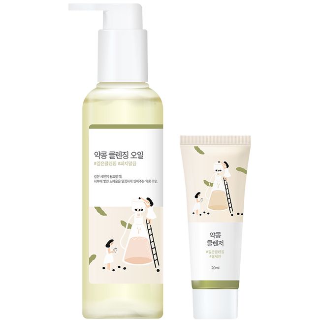 Round Lab Yak Soybean Cleansing Oil 200ml + Cleanser 20ml Set