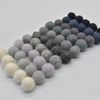 100% Wool Felt Balls - 1.5cm - 100 Count - Assorted Grey, Black and White Colours