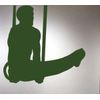 Gymnastics 03 Wall Decals Stickers, Green, 48"