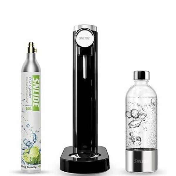 Soda Maker Sparkling Water Machine W/1000 ml Pet Bottle&60L CO2 Cylinder