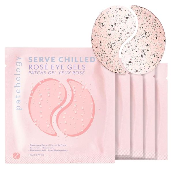 Patchology Serve Cool Rosé Hydrating Under Eye Patch per occhiaie, Bellezza e cura della persona, Maschera sotto gli occhi, Bende per gli occhi, Maschere per occhiaie, Cerotti sotto gli occhi, 5 paia