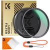 K&F Concept 55mm CPL Filter + Lens Cap (Nano-Dazzle)