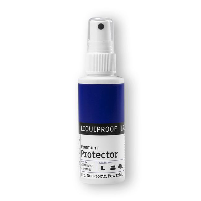 Liquiproof LABS Premium Protector Spray 50ml long lasting waterproof and stain protection for leather, suede, nubuck, sheepskin and fabrics. For use on shoes, handbags, trainers, boots and clothing