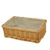 Willow Square Basket Medium Size Inner Lining: Light Gray