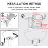 Universal Wireless Ceiling Fan Remote Control Kit, Wireless Timing Intelligent Remote Control, Adjust Wind Speeds Ceiling Fan Pendant Light Controller Switch for Light Hotel(Black+White/220 V)