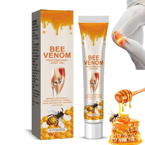 Mussel Gel for Joint Care, Bee_Venom Joint Relief Gel, Instant Joint & Muscular Pain Relief, Pain Relieving Gel, Bees Venom Cream Reduce Sprain and Strain for Muscles, Neck, Back, Joints and Knees