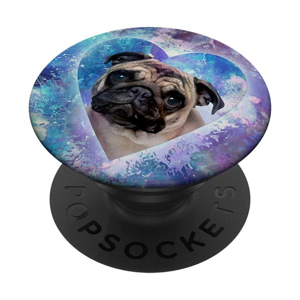 PopSockets Cute Pug dog PopSockets PopGrip: Swappable Grip for Phones & Tablets