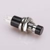 Clyxgs Momentary Push Button Switch，SPST Normal Open NO Switch 2 Pin Mini Micro 1A 250V AC Black +Red Cap 30 PCS
