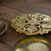 Brass Antique Trivet Gold Made in Italy