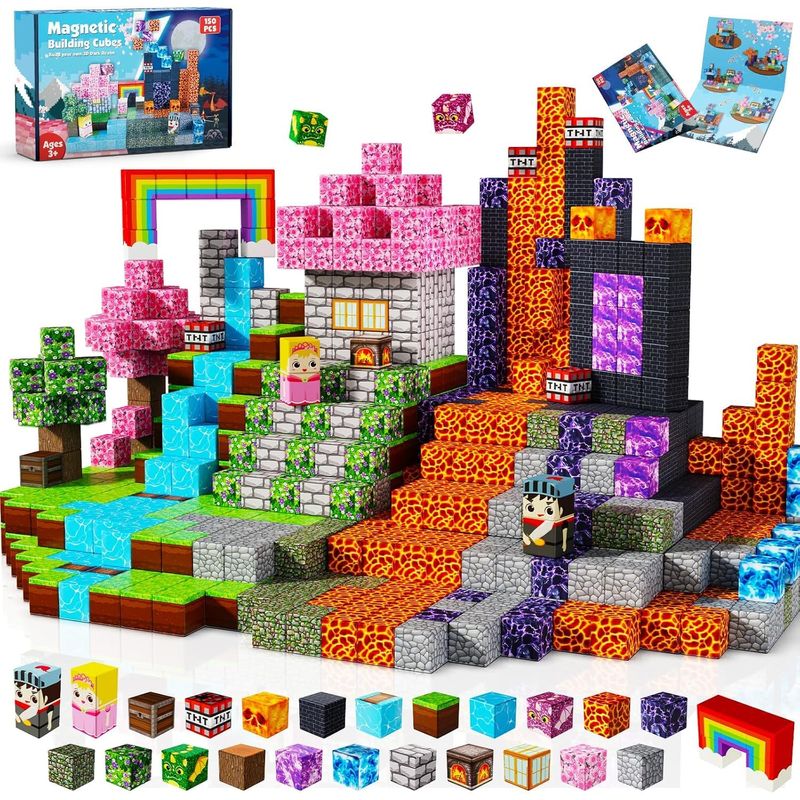 Goody King Magnetic Blocks-150 PCS Dark Swordsman's Forest Castle Set ...