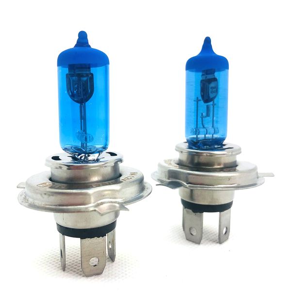 INION 2x Stück H4 55W 12V Xenon Optik Halogen Lampen Glühlampen Super White Birnen Autolampen Zugelassen StVZO