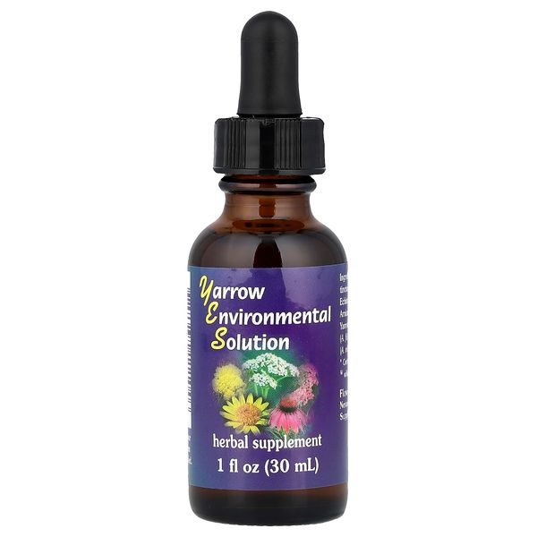 FLOWER ESSENCE SERVICES Yarrow Environmental Solution Dropper, 1 Ounce