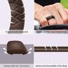 Forthee Silicone Wedding Ring for Men, Breathable Airflow Inner Curve, Mens' Rubber Wedding Engagement Bands for Crossfit Workout, Size 14