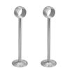 Sourcingmap Wardrobe Pipe Bracket, 20mm Dia, Ceiling Mounted Rail Rod Support Socket 2pcs