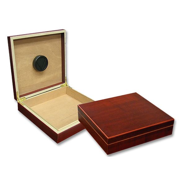 Prestige Import Group Chateau Small Cigar Humidor with Humidifier - Capacity: 20 Cigars - Color: Cherry