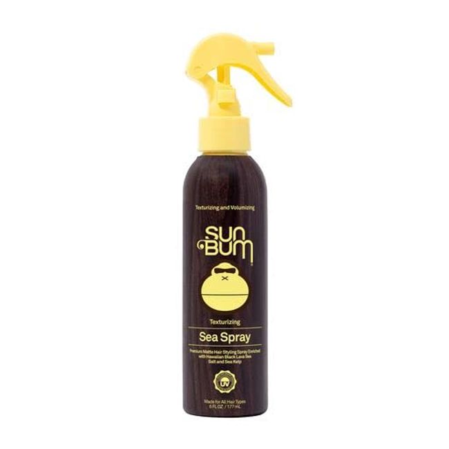 Sun Bum Sea Spray|Texturizing and Volumizing Sea Salt Spray | UV Protection With a Matte Finish | Medium Hold | For All Hair Types | 6 FL OZ Bottle, Clear (80-41025)