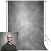 Econious Photography Backdrop - 1.5x2.2m Grey Portrait Studio Props With Rod Pocket (Backdrop Only)
