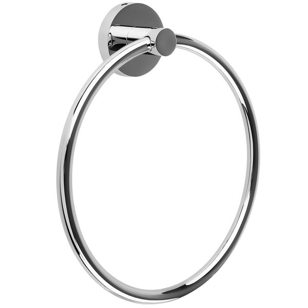 Demachytec Stainless Steel Bath Towel Holder Hand Towel Ring Hanging Towel Hanger for Bathroom, Modern Round Towel Bathroom Accessories Contemporary Hotel Square Style Hanger Wall Mounted