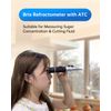 LOHAND Brix Refractometer with Automatic Temperature Compensation(ATC), Precision for Measuring Sugar Content in Wine Processing/Coffee/Fruit/Drink, Sugar Refractometer, Brix Meter Range:0-32%