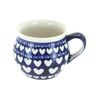 Blue Rose Polish Pottery Valentina Medium Bell Shape Mug