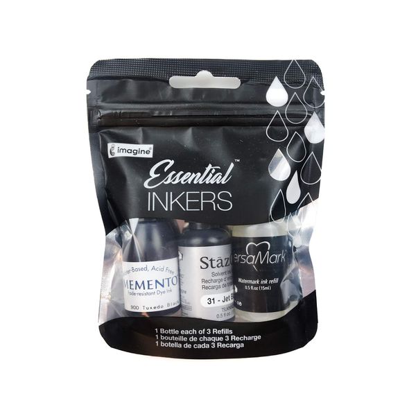 Tsukineko 3-Pack The Essential Inker Set Black