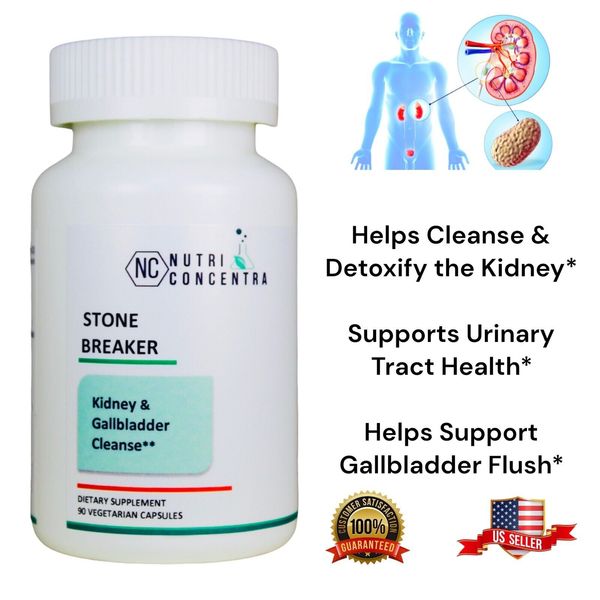 Kidney stone Supplement, Detox, Cleanser, Improve Renal Function, 750 mg, 90 Cap