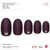 False Nails by Bling Art Brown Matte Oval Medium Fake Acrylic Tips Glue