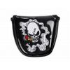 Anfang Enamel Skull Pattern Putter Cover for Mallet with Magnetic Closure (Black)