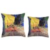 Cafe Terrace at Night Doctor Visit Throw Pillow
