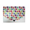 A4 6 Part Expanding File, Spot Design Clear Pockets for Paperwork and documents