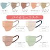 Iris Ohyama PK-BFC7MUB JIS Certified Masks, Non-woven Fabric, Pleated Mask, Regular Size, Bi-Color, Two-Tone Masks, Individually Packaged, Color Masks, Beauty Fit Masks, Autumn Masks, Cheek Masks, Skin-Tone Mask, Pack of 7, Pale Beige x Navy