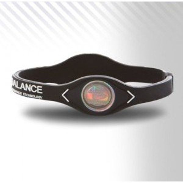 Power Balance PowerBalance Silicone Wristband Armband Black-White XS