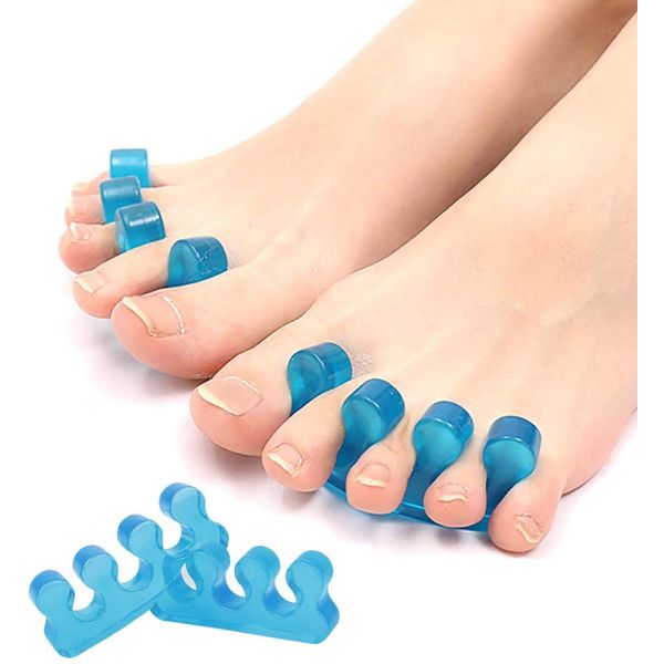 Pedimend Toe Separators and Toe Streightener for Relaxing Toes - Excellent for Treating Bunion, Overlapping & Crooked Toes Naturally - Great For Pedicure - Foot Care (2PCS PACK)