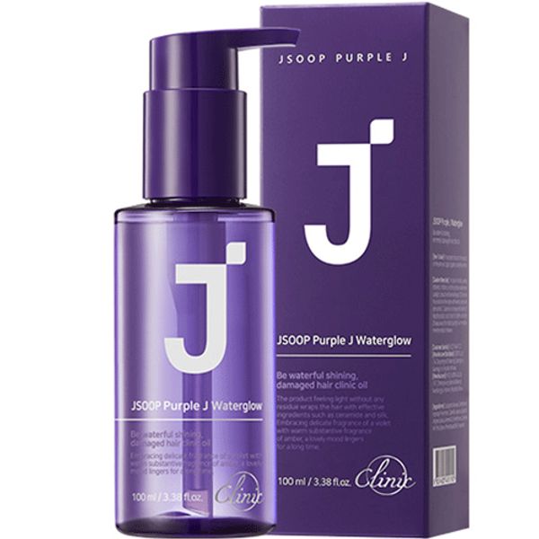 J-sup Purple J Waterglow Silk Protein Hair Essence Oil